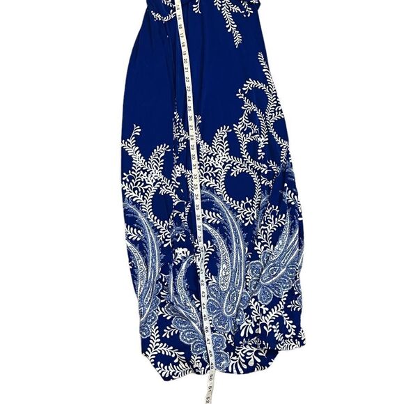 Elegant Blue halter Maxi Dress - Picture 4 of 8